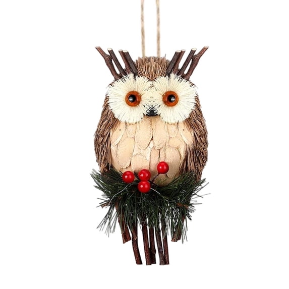 1 Pcs Woodland Animal Xmas Ornaments,Lifelike Forest Animal Figurines,Animals Christmas Tree Ornaments,2D Acrylic Christmas Tree Decoration,Animal Xmas Hanging Ornament For Christmas Tree,B