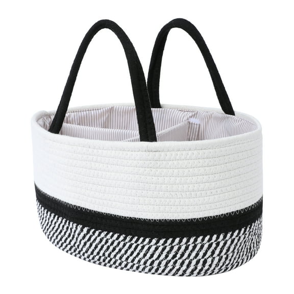 REGALWOVEN 1 Pcs Woven Storage Basket, Shelf Closet Storage Bin for Blankets and Clothes Black 14.2x9.1x7.1'