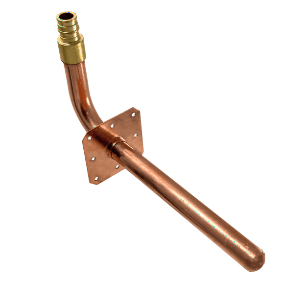 1 Pcs. XFITTING 1/2" Pex-A Stub Out Elbow with Flange, 4" x 8"