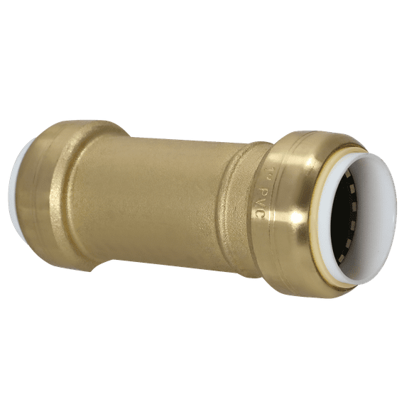 1 Pcs XFITTING 1 Inch PVC Push Fit Slip Coupling, Push to Connect PVC Coupling