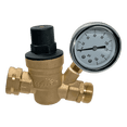 thumbnail image 1 of 1 Pcs XFITTING 3/4" Water Pressure Regulator with Gauge, 1 of 5