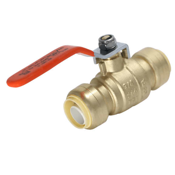 1 Pcs XFITTING Push Fit 3/4 x 3/4 Inch Push Fit Ball Valve, 27-2-1=1XX