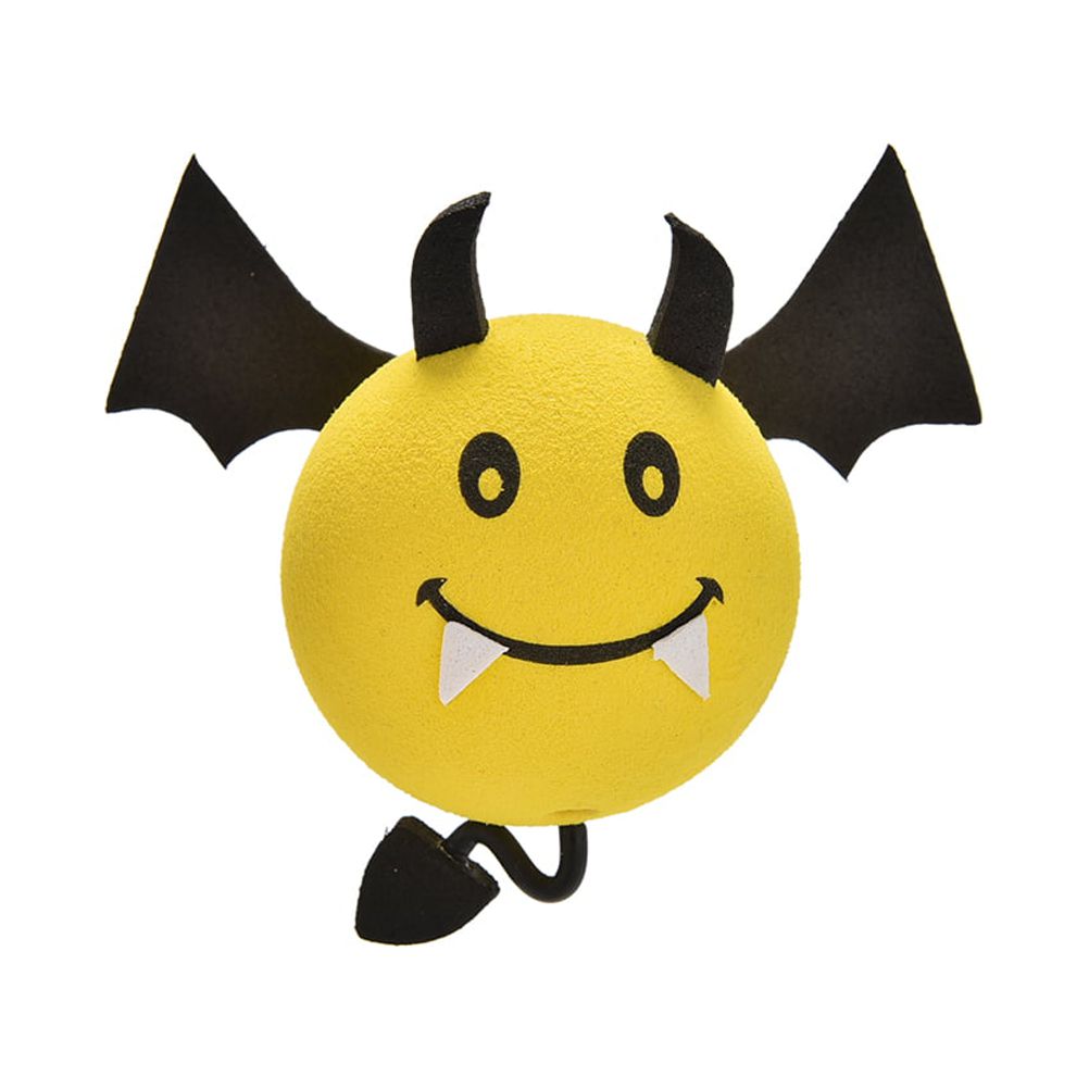 1 Pcs Yellow Devil Antenna Topper Eva Decorative Car Topper Balls