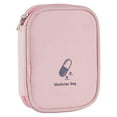 thumbnail image 1 of 1 Pcs Zippered Pouches Zipper Pouch Medicine Bottle Organizer Medication Bag First Aid Kit Travel(Light Pink), 1 of 6