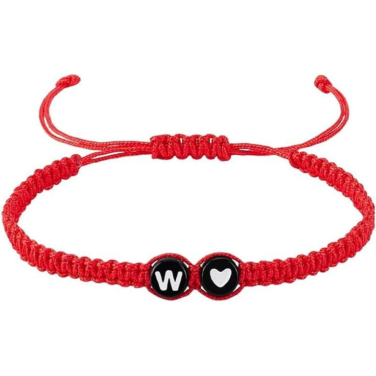 Heart Bracelet String Initial Bracelet Matching Bracelets For