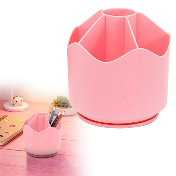1 Pencil Case 360 Rotating Pen Holder Large Capacity and Creative Student Desktop Stationery Pen Case Multi Functional Pen Storage