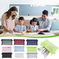 Under $1 Pencil Case, Blank Canvas Zipper Pouch for DIY CraftCanvas Makeup Bags with Canvas Cosmetic Bag Multi-Purpose Travel Bags Pen Pencil Case Back to College