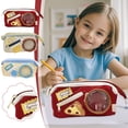 thumbnail image 1 of Under $1 Pencil Case Large Capacity Pencil Pouch Cute Food Design Pencil Box Color Block Pen Bag Stationery Organizer for College Office Desk Supplies by PALIFEUR, 1 of 8