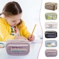 thumbnail image 1 of Under $1 Pencil Case Large Capacity Pencil Pouch Nine Layer Transparent PVC Pencil Box Pen Bag Stationery Organizer for College Office Desk Supplies by PALIFEUR, 1 of 7