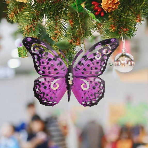 1*Pendant Clearance! Metal Butterfly Wall Decoration Outdoor Butterfly Wall Art Wall Hanging Garden Courtyard Wall Courtyard Indoor Home Bathroom Living Room Bedroom Porch