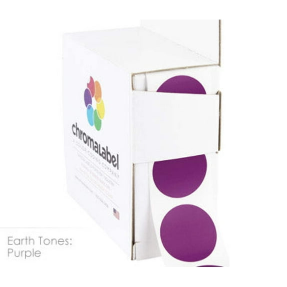1" Permanent Round, Color-Code Dots: 1,000/Box