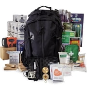 1 Person Emergency Kit / Survival Backpack for 72 Hours for Natural Disasters, Hurricanes, Emergency or Bug Out Situations   Black