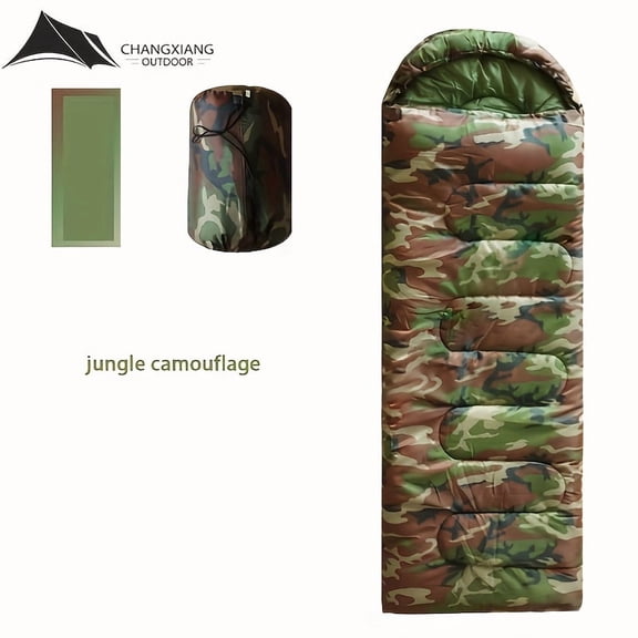 1-Person Heavy-Duty Winter & Cold Weather Camping Sleeping Bag - All-Season Outdoor Survival Sleeping Gear Suitable for, Backpacking, and Emergency Shelter - Warm for Adults