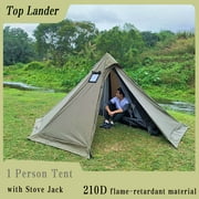 1 Person Tent for Camping Flame-retardant Hot Tent Waterproof Teepee Tent Lightweight Tipi Tent