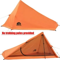 1 Person Trekking Pole Tent for Backpacking - Ultralight Backpacking Tent, Waterproof Hiking Tent for Camping, Lightweight Camping Tent for Scouts