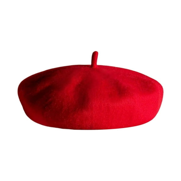 1 Pet Dog Cat Beret Wool Hat Headband French Red Hat Pet Dog Cat Daily Halloween Hair Accessory Photo