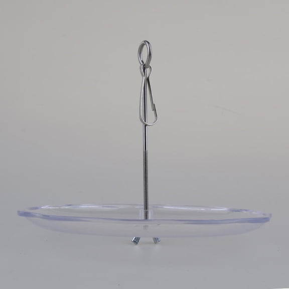 1*Pet Parrot Fruit Vegetable Fork Birds Plate Holder Feeder Device for Budgie Canary Cockatoo S