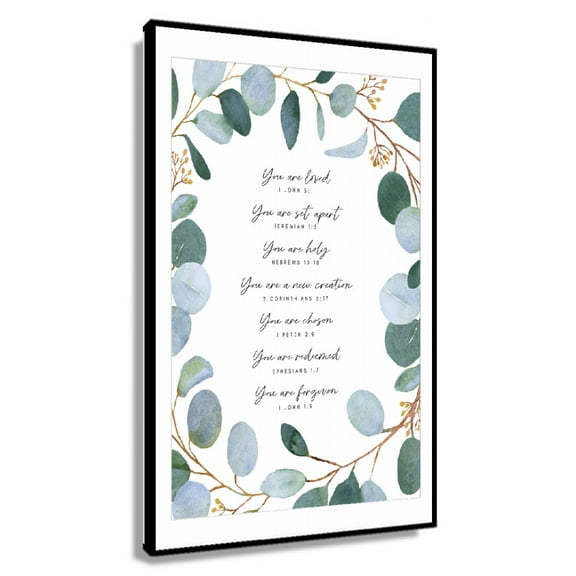 1 Peter 2 9 You Are Chosen Bible Verse Print, Printable Wall Art, Scripture Digital Print, Christian Gift Poster Kitchen Vertical Canvas Artwork