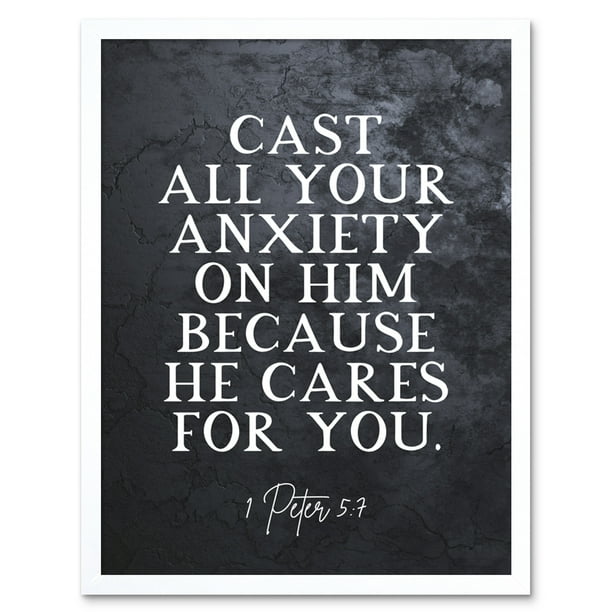 Christian Glass Tumbler Cast all Your Anxiety on Him Christian Glass Tumbler Cast all Your Anxiety on Him