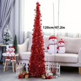 thumbnail image 1 of 1 Piece 1.2m Colorful Retractable Fold-Up Christmas Tree - Holiday Decorations, Spiral Tinsel Star Ornament for Festive Home and Celebration Events, 1 of 15