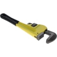 thumbnail image 1 of 1 Piece 10 Inch Heavy Duty Steel Adjustable Grab Straight Pipe Wrench with Soft Grip Floating Hook Jaw, 1 of 9