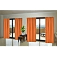 thumbnail image 1 of 1-Piece 100% Blackout Rod Pocket Solid Window Curtain Panel With Lined Backing 35" X 63" R64 Brick, 1 of 2