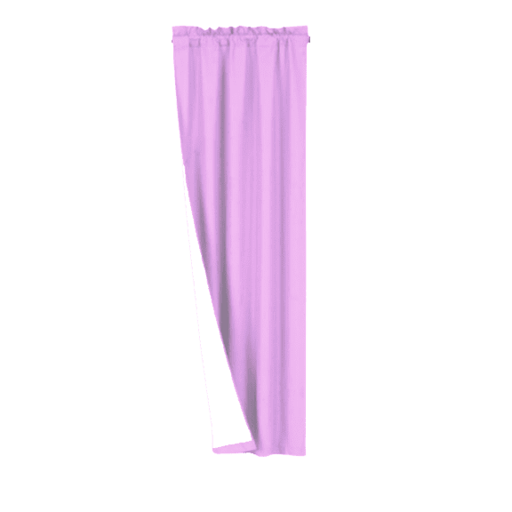 Gorgeous Home Linen Light Filtering Rod Pocket Window Curtain Panel, Lilac, 35x63 R64
