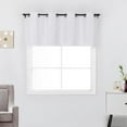 thumbnail image 1 of 1 Piece 100% Blackout Thermal Insulated Grommet Window Curtain Valance, 52" Wx 18" L, White, 1 of 3