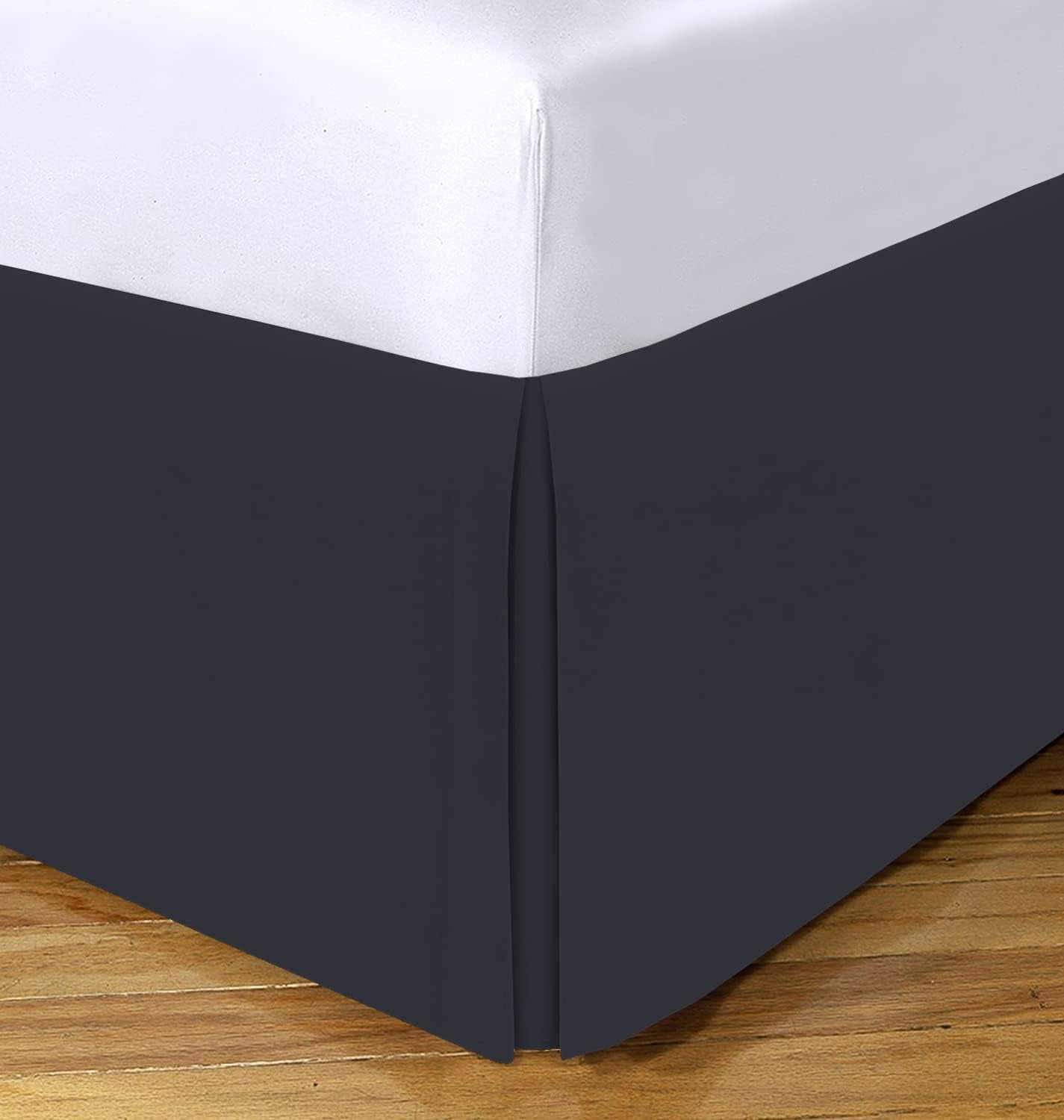 1 Piece 100 Cotton 1000 Thread Count Luxury Box Pleated Bed Skirt 18