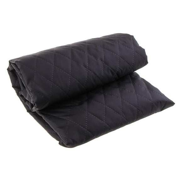 1 Piece 100x145cm Double Faced Cotton / Polyester Quilted Fabric Lining Cloth for Sewing Material - Black
