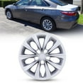 thumbnail image 1 of 1 Piece 16" Hubcap Wheel Rims Cover Fit for 2015-2017 Toyota Camry /2015-2017 Toyota Camry Hybrid Compatible with Steel Wheels Snap on Installation(16-inch,Lacquer), 1 of 14