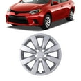 thumbnail image 1 of 1 Piece 16" Hubcaps Wheel Rims Cover Fit for 2014-2016 Toyota Corolla Compatible with Steel Wheels Snap on Installation(16-inch,Lacquer), 1 of 8