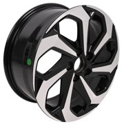 17" X 7.5" Aluminum Alloy Wheel Rim for Honda Accord 2016-2017 Machined Black 5x114.3 +55 64.1mm 42700T2AL73 64080