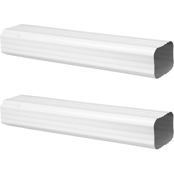 1 Piece 2 x 3 Inch,15 Inch White Gutter Downspout Extensions