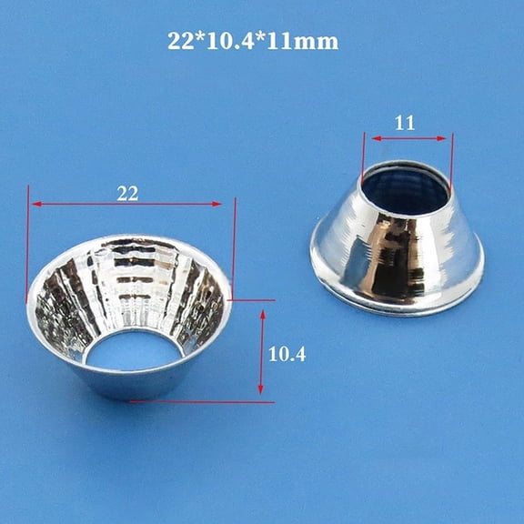 1 Piece 20-126mm 15-120 Degree Lampshade Reflective Bowl For DIY Light Optical LED Aluminium Reflector Cup For COB Lamp Bead