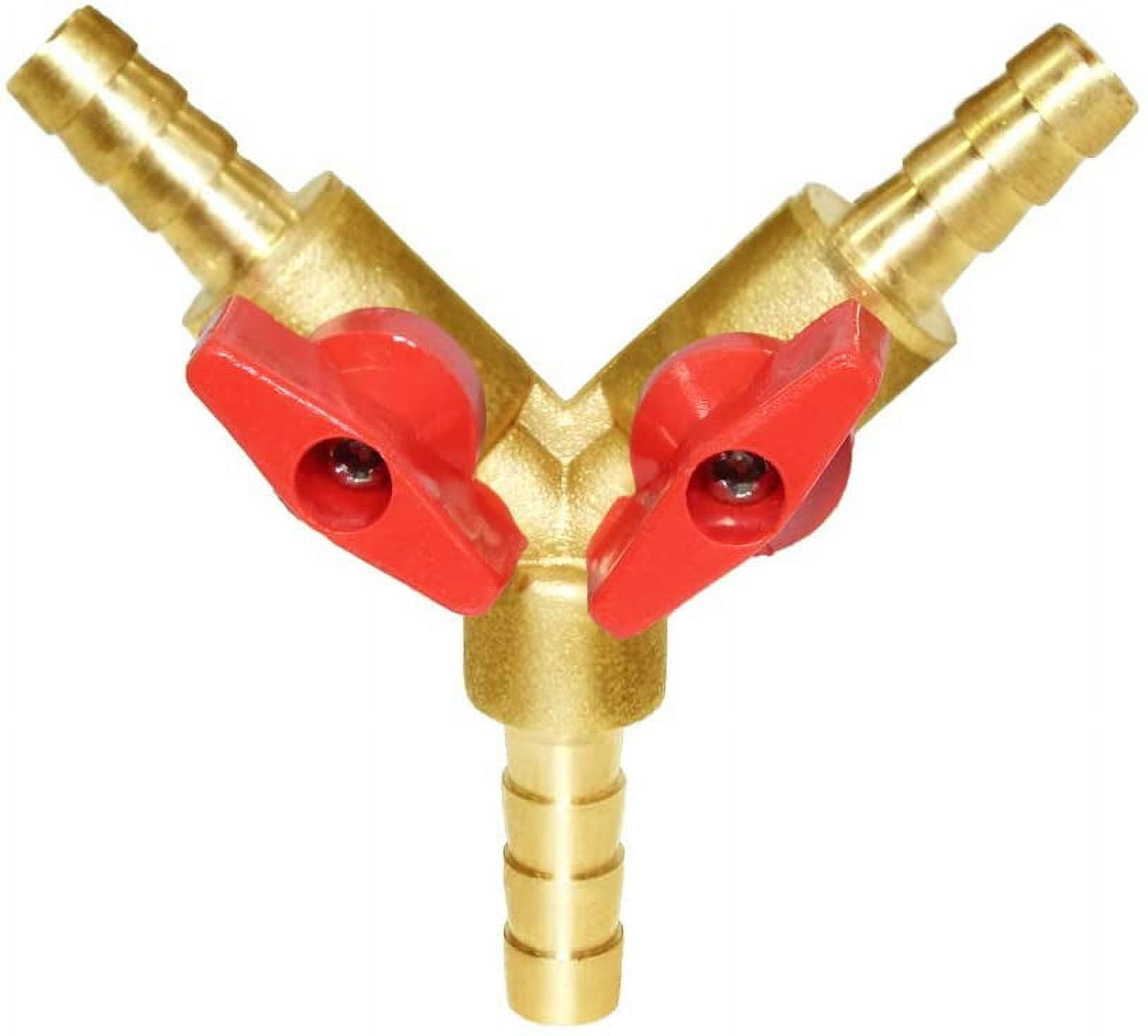 1 Piece 3/8 Inch Hose Barb Y Shaped 3 Way Union Intersection Split ...