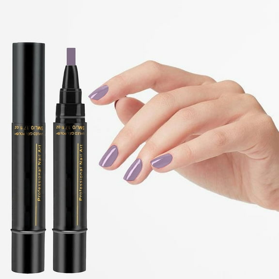 1 Piece 3-in-1 Step Nail Gel Polish Pen One Step Nail UV Gel Use - Nail One Step Nail Polish Pen Shape QQ Nail Polish Glue 18 Colour Nail Polish