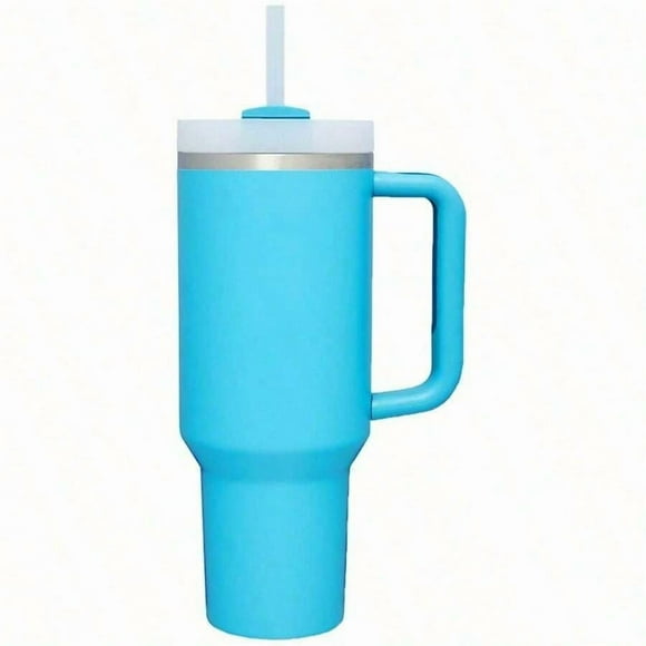 1 Piece 40 Oz H2.0 Tumbler Cup, 40 Ounce Stainless Steel Vacuum Insulated Tumbler With Lid And Straw For Water, Iced Tea Or Coffee, Smoothie And More,