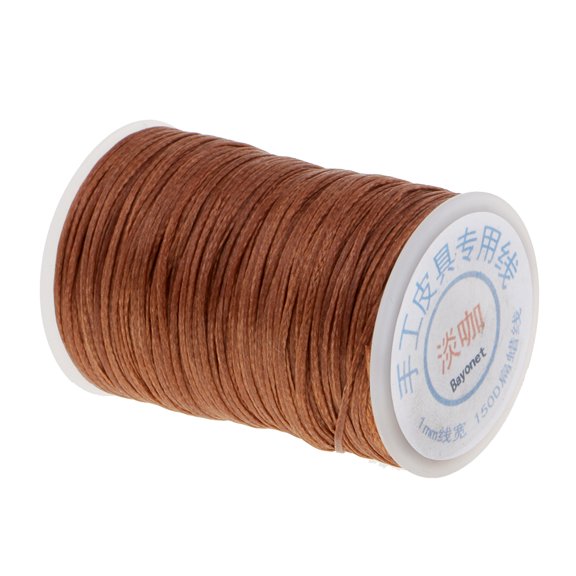 1 Piece 60m Brown Leather Sewing ed Braided Thread Cord for Leather Craft DIY