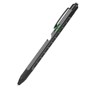 1-Piece 9-in-1 Multi-function Pen (15ml).Made of Quality Materials,Compact.Functions Include Ballpoint Pen, Ruler,Screwdriver, Bottle Opener, LED Flashlight.Ideal Christmas Gift for Men