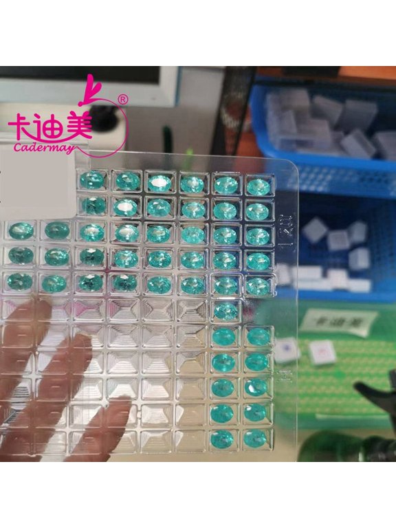 1 Piece 9x11mm Neon Blue Lab Grown Yttrium Aluminum Garnet Paraiba Color Loose Stone With Inclusions Oval Cut YAG AGL For Fine Jewelry Making