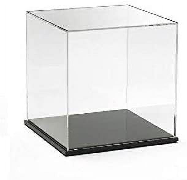1 Piece Acrylic Cube with Removable top or base.