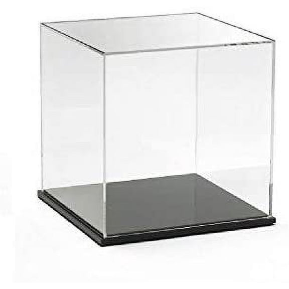 1 Piece Acrylic Cube with Removable top or base.