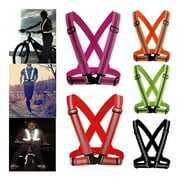 1 Piece Adjustable Safety Security High Visibility Reflective Vest Gear Stripes Jacket