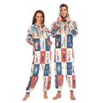thumbnail image 1 of 1 Piece Adult Onesie Pajamas Cozy & Loose-Fit Sleepsuit Loungewear with Pockets Different Christmas Activities Medium, 1 of 7