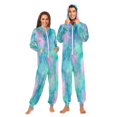 thumbnail image 1 of 1 Piece Adult Onesie Pajamas Cozy & Loose-Fit Sleepsuit Loungewear with Pockets Tie-dye Dandelions Pattern X-Small, 1 of 7
