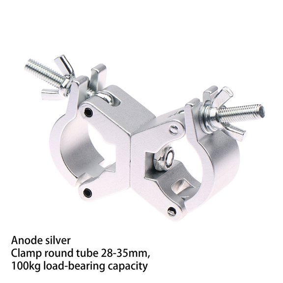 1 Piece Aluminium Truss Clamps 28-32mm Tube O Hook Stage Lighting Mount Bracket Fast Lock Lighting Clamp
