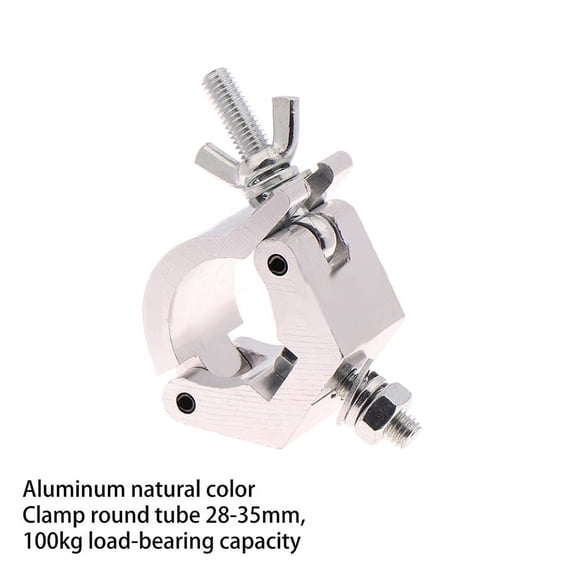 1 Piece Aluminium Truss Clamps 28-32mm Tube O Hook Stage Lighting Mount Bracket Fast Lock Lighting Clamp