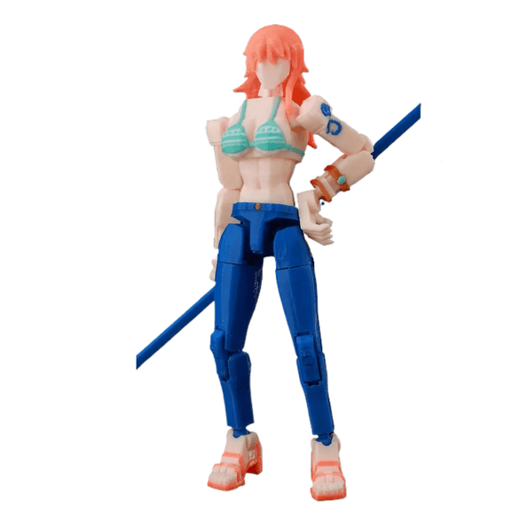 1-Piece Anime Action Figure, Sea Superhero 3D Printed Multi-Jointed Movable, T13, Collectible Gift For Collectors