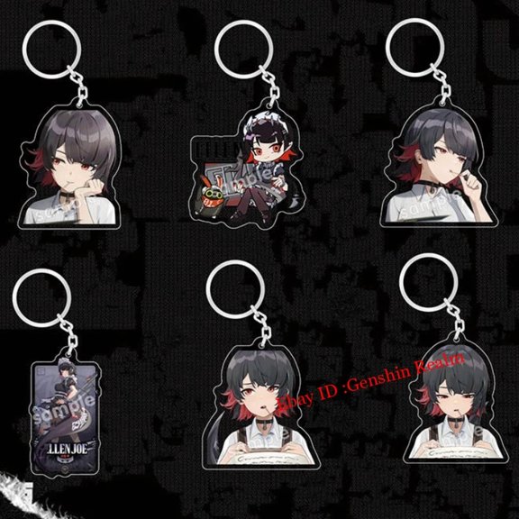 1 Piece Anime Urban RPG Ellen Joe Acrylic Keychain Decor Backpack Pendant Gift